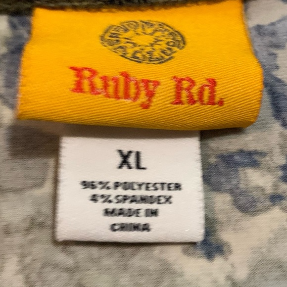 Ruby Rd. Short Sleeve Blouse XL - Picture 3 of 5
